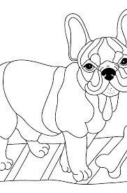 Bulldog printable coloring page, free to download and print. French Bulldog Coloring Page Print For Free