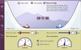 Set the red sled mass to 150 kg and its height to 20 m. Gizmo Of The Week Sled Wars Explorelearning News