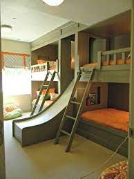 Get 5% in rewards with club o! 4 Person Bunk Bed Very Big And Confy You Could Pick Your Own And It Has 2 Ladders Cool Boys Room Home Bedroom Bunk Bed With Slide