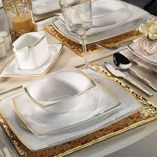Kutahya Porselen Aliza Bone 83 Parca 65120 Desenli Yemek Takimi Fine China Dinnerware Dining Decor Luxury Cutlery