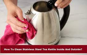 Between making coffee in the mornings and because of this the tea kettle gets so much build up on it. How To Clean Steel Tea Kettle House Cleaning Tip