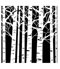 Black And White Aspen Tree Pictures The Crafter S Workshop 6 X6 Template Aspen Trees Joann In 2020 Aspen Trees Aspen Trees Tattoo Birch Tree Tattoos