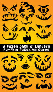 Pumpkin Faces To Carve A Dozen Jack O Lanterns For Halloween Woo Jr Kids Activities