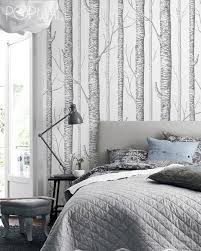 Tapeten Grau Birke Peel Amp Stick Removable Tapete Ein Designerstuck Tapete Grau Zimmer Tapete Wandtapete Schlafzimmer