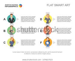 personnel slide template chart design creative stock vector