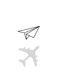 Paper Airplane Drawing Poster Print By Melody Watson Displate In 2021 Paper Airplane Tattoos Paper Airplane Drawing Airplane Drawing