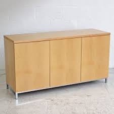 Because we create custom conference tables, we often get requests to create an office credenza to match. Maple Veneer 3 Door Credenza Wooden Sideboard Matching Office Suite