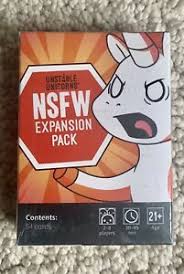 Oct 29, 2015 · nsfw sex. Board Traditional Games Games Brand New Sealed Unstable Unicorns Nsfw Expansion