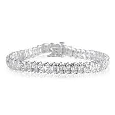 Diamond curved link bracelet sale $170.00. 1 00 Carat Diamond Tennis Bracelet In 925 Sterling Silver Brf50564 Tennis Bracelet Diamond Silver Diamonds Womens Bracelets