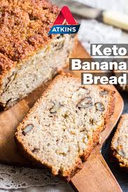 Keto Banana Bread Recipe Atkins Recipe In 2020 Keto Banana Bread Banana Bread Recipes Banana Bread