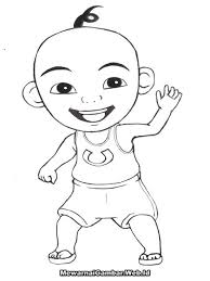 Gambar hitam putih ipin upin paling bagus download now sketsa mewarn. Gambar Sketsa Kartun Upin Ipin Jokibot