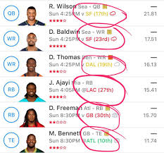 A subreddit for yahoo fantasy sports. Someone Who Uses Yahoo Fantasy Football What Do The Rankings Next To The Defense Mean Is It Against Their Matchup I Have Two Players From The Seahawks And They Have Different Rankings