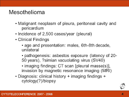 A mesothelioma biopsy involves collecting a sample of potentially cancerous tissue so it can be tested for signs of mesothelioma. Malignant Mesothelioma In Effusions And Fine Needle Aspirates No Relationship Exists That Represents A Possible Conflict Of Interest With Respect To The Ppt Download