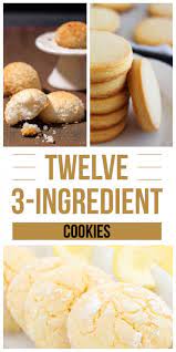 Home The Art Of The Cookie Three Ingredient Cookies 3 Ingredient Cookies Cookie Recipes