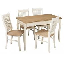 Virabit french country dining chairs set of 2, upholstered farmhouse dining chairs with curved backrest and beautifully carved solid wood frame for living room, kitchen, restaurant. Shabby Chic Dining Table Antique French Furniture Kitchen Small Dinner Room Wooden Cream Vintage Rustic Farmhouse Style Large Country Rectangular Breakfast Home Chairs Are Not Included Buy Online In United Arab Emirates