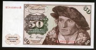 Germany Banknotes 50 Deutsche Mark Banknote Of 1980 Hans Urmiller Bank Notes Currency Design Dollar Banknote