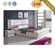 Traditional king size metal headboard with vertical panels. China Factory Hot Sale Modern King Size Bedroom Sets Home Furniture Luxury Bedroom Furniture Set China Storage Cabinet King Bed
