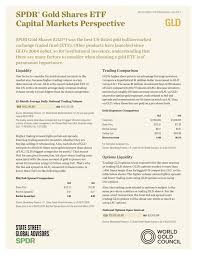 Learn how to buy gold online. Spdr Gold Shares Etf Capital Markets Perspective