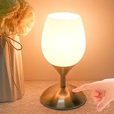 Amazon Com Rottogoon Touch Control Table Lamp 3 Way Dimmable Modern Small Desk Lamp With White Opal Glass Shade For Bedroom Kids Room Living Room E12 Led Bulb Included Silver Home Improvement Shop beds, table lamps, and more.