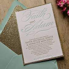 Fancy Glitter Wedding Invitations Letterpress Wedding Invitations Glitter Wedding Invitations Minted Wedding Invitations
