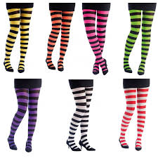 Collant femme fantaisie effet bas 40 den microfibre 3d noir blancs t.2 s ou 3 m. Collant Opaque Raye Femme Bas Collants Dessous Sur The Duck Fr