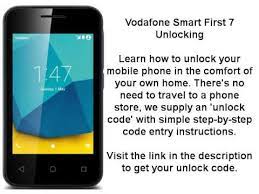Vfd 200 unlocking & firmware reading done. Unlock Vodafone Smart First 7 Vfd 200 Sim Network Unlock Pin Youtube