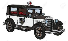 Elle est longue environ 2 pieds. Dessin A La Main D Une Voiture De Police Vintage Pas Un Type Reel Clip Art Libres De Droits Vecteurs Et Illustration Image 43217067