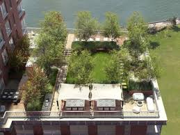 Battery Park Condos In New York City River Warren Amenities Green Roof System Roof Garden Green Roof