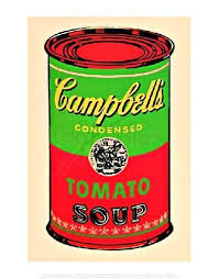 Complementary One Of Warhol S Soup Cans Illustrates Complementary Color Vibration With Its Green And Red Colors Campbell S Soup Cans Campbell Soup Warhol