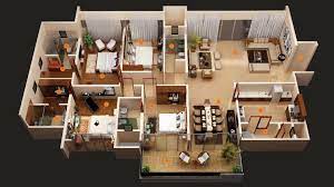 When you look for home plans on monster house plans, you have access to hundreds of house plans and layouts built for very exacting specs. Modern 4 Bedroom House Plans Decor Units