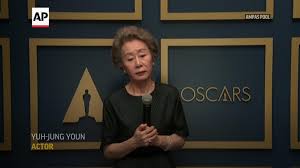 She naturally has red hair color and eye green color. Yuh Jung Youn Waves Off Brad Pitt Questions Backstage