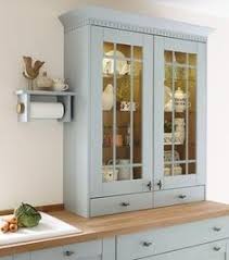 Image Result For Howdens Tewkesbury Blue Kitchen Kitchen Display Cabinet Kitchen Wall Units Glass Shelves In Bathroom