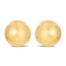 Beautiful quality & fast shipping. 9ct Yellow Gold 8mm Polished Ball Stud Earrings