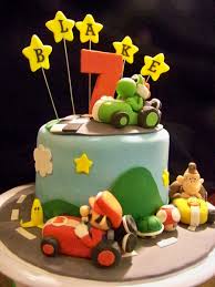 My wife made this awesome cake for o. Mario Kart Birthday Cake Cakecentral Com