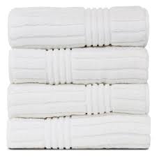 Shop webstaurantstore for fast shipping & wholesale pricing! Luxury Hotel Spa Towel 100 Genuine Turkish Cotton Bath Towels White Striped Set Of 4 Walmart Com Walmart Com