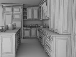 See more ideas about kitchen design, design model, kitchen models. Classic Kitchen Cabinet 3d Model In Kitchen 3dexport