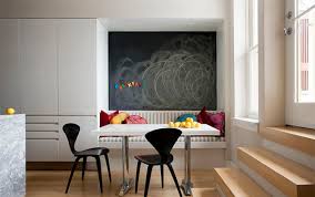 A chalkboard wall can make a dining room seem more cozy & inviting with being stylish & fun. Chalkboard Accents In 15 Dining Room Spaces Home Design Lover