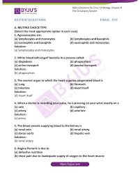 Selina Solutions Concise Biology Class 10 Chapter 8 The Circulatory System Available In Free Pdf
