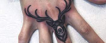 You can ink a realistic deer head tattoo and choose for it a colored background (red, blue, green, etc.). Top 87 Deer Tattoo Ideas 2021 Inspiration Guide