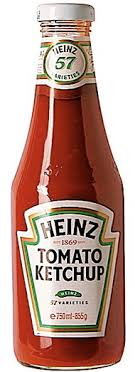 Vintage 1971 limited edition geometric design hunts ketchup bottle/c description. Tomato Ketchup The Greasy Spoon Food Culture