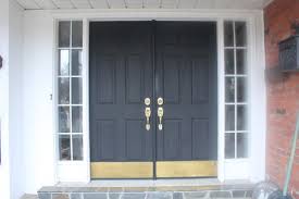 This is a true brushed nickel metal. Spruce Up My Front Doors