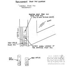 Single / double hung sash pivot pin. Tilt Window Pivot Pin For Locking Cam Old Style Left Hand Mill Finish