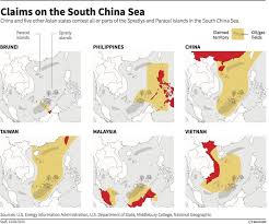 The chinese claim is absolutely ridiculous. South China Sea Territory Claims Map