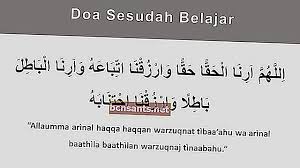 Membaca doa sebelum belajar telah. Doa Selepas Belajar Bacaan Dalam Bahasa Arab Latin Dan Artinya