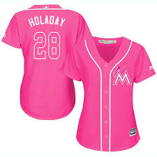 Majestic Replica Bryan Holaday Womens Pink Mlb Jersey 28