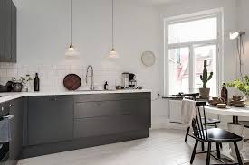 Gray Kitchen Cabinets With Leather Handle With Images Grey Kitchen Cabinets Kitchen Remodel Kitchen Inspirations