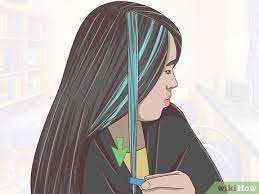 If your hair is dark brown, you should however slightly bleach the streaks before coloring them red. 4 Ways To Put A Streak Of Color In Your Hair Wikihow