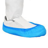 Cleanroom Shoe Covers - Blue Chlorinated Polyethylene (CPE