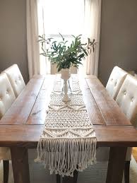 Macrame Runner Rustic Wedding Decoration Etsy In 2020 Macrame Table Runner Dining Room Table Runner Macrame Decor
