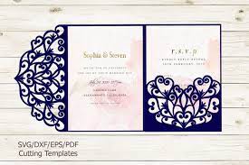 Trifold Wedding Invitation Svg Quinceanera Invitation Template Cricut We Cricut Wedding Invitations Wedding Invitation Templates Tri Fold Wedding Invitations